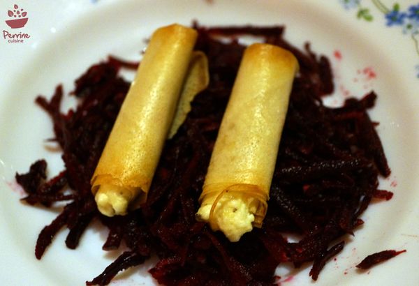 Sphères de panna cotta à l’ail blanc de Lomagne et à la betterave (et autres recettes à l'ail et à la betterave)