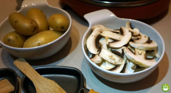 Raclette végétarienne, légumes en 4 façons