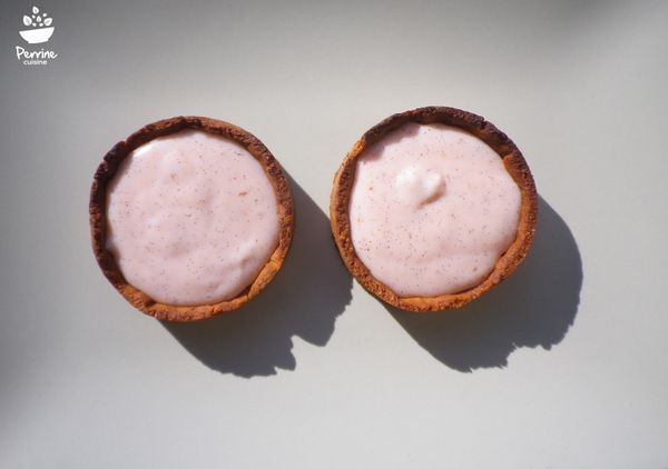 Tartelettes aux fraises et aux pralines roses et partenariat Maison de La Praline