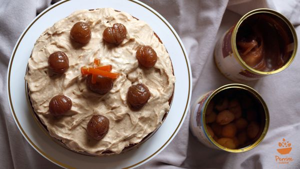 Naked carrot cake à la crème de marrons et partenariat Imbert