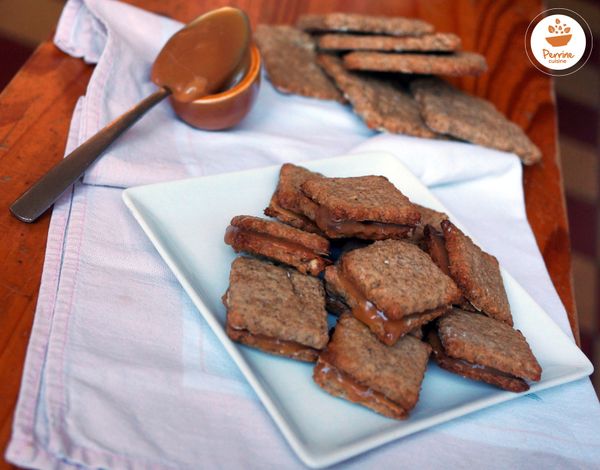 Sablés aux noix et au caramel