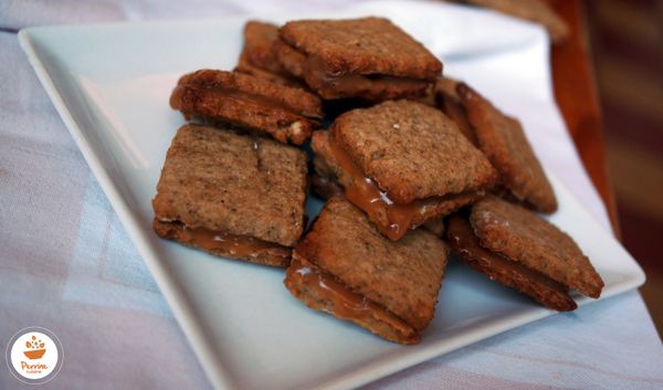 Sablés aux noix et au caramel
