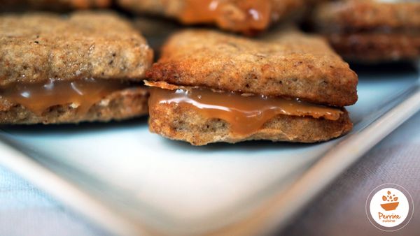 Sablés aux noix et au caramel