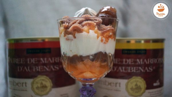 Verrines aux marrons et au melon