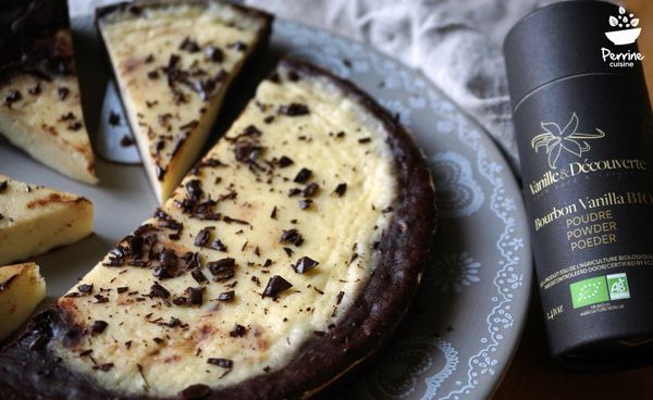 Fondant banane chocolat au fromage blanc vanillé