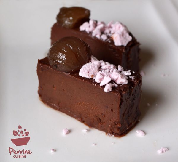 Marquise chocomarron {sans œuf, sans cuisson}