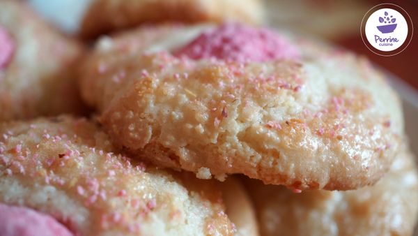 Macarons à l’ancienne aux pralines roses