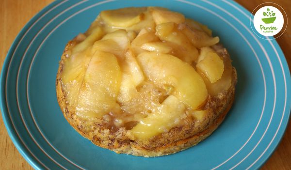 Pudding renversé pomme-banane {sans œuf, sans gluten}