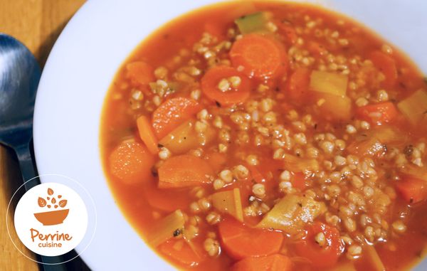Soupe aux légumes et aux graines de sarrasin {comme une minestrone}
