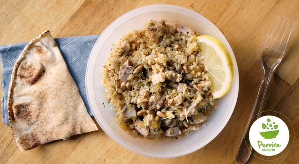 Salade de boulgour citronnée au poulet