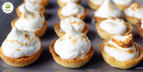 Mini-tartelettes meringuées au jasmin