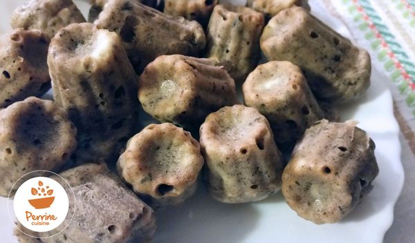 Cannelés au pesto d'olives à la truffe d'été