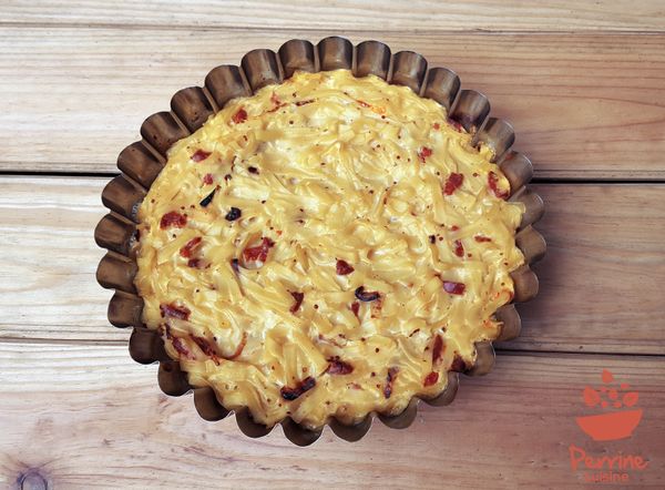 Gâteau de nouilles au chorizo
