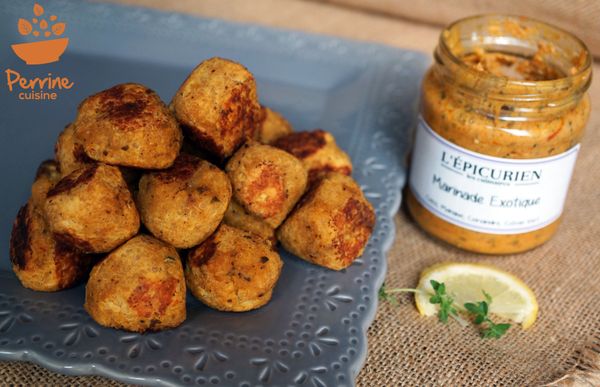 Boulettes de lentilles corail et quinoa à la marinade exotique