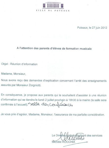 La mairie de Puteaux convoque les parents lundi 2 juillet à 18h30