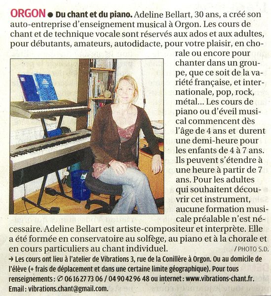A propos de la prof