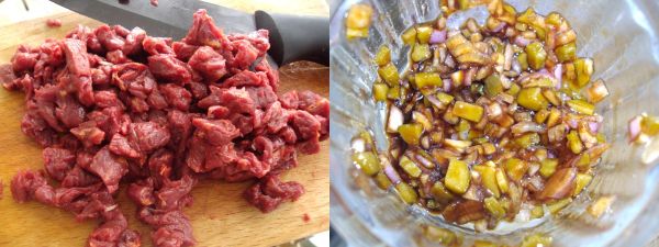 Tartare de cheval au couteau