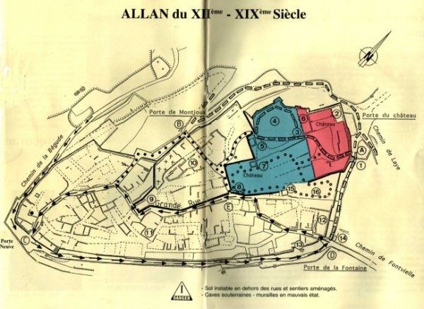 -PLAN DU SITE DU VIEIL ALLAN-