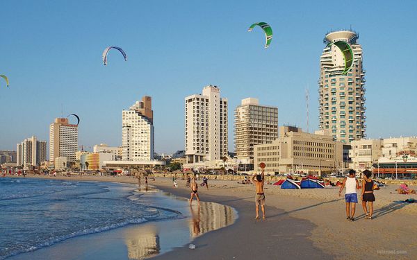 La spiaggia di Tel Aviv