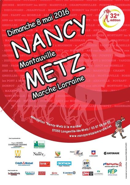 32 ème édition du Nancy Metz à la Marche le 8 Mai