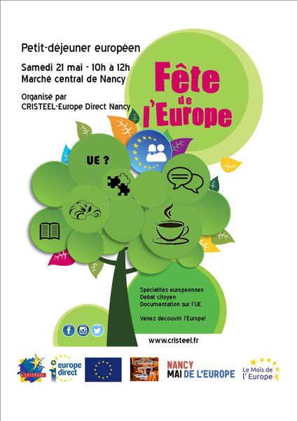 Nancy Organisation d’un Petit-déjeuner Européen le Samedi 21 mai 2016