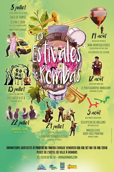 Rombas : Les estivales du 8 juillet au 19 aout