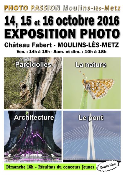 Moulins-lès-Metz Expo et concours-photo les 14, 15 et 16 octobre