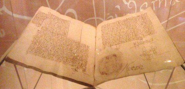carnet de notes daté de 1498