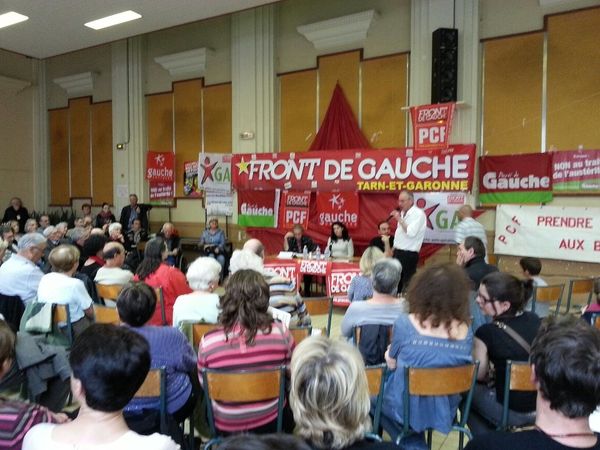 Le Front de gauche en meeting à la Maison du peuple
