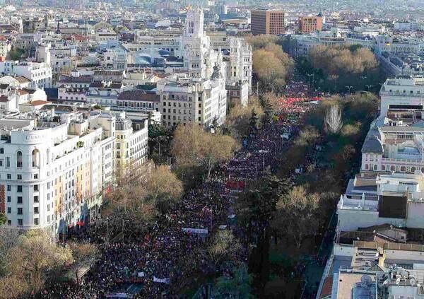 La plus grande manifestation de l'histoire récente de l'Espagne