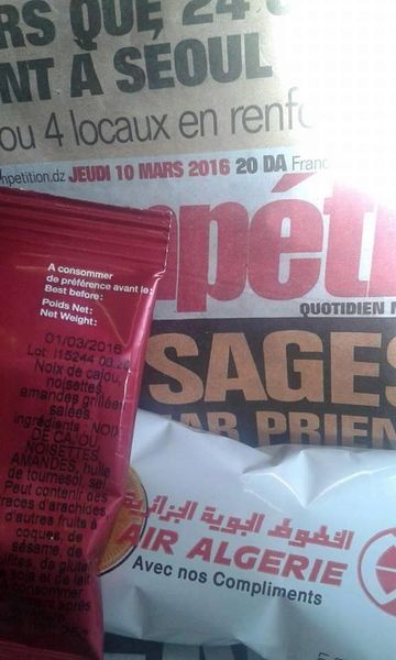 Algérie-Focus : Vol Alger-Tunis/De la nourriture périmée servie par Air Algérie