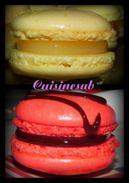 macarons aux citrons et au chocolat