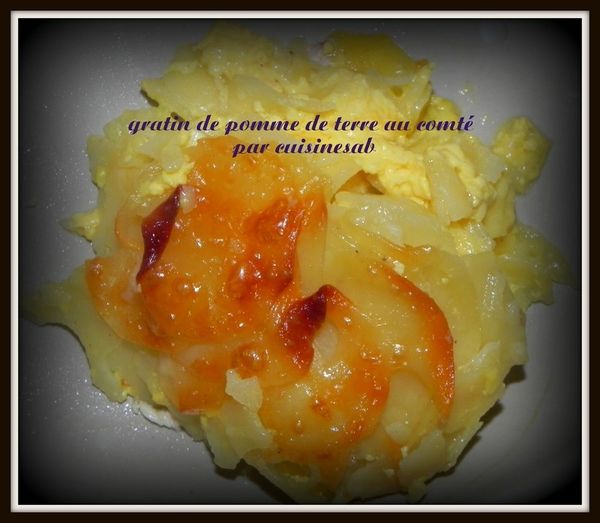 gratin aux pommes de terre au comté