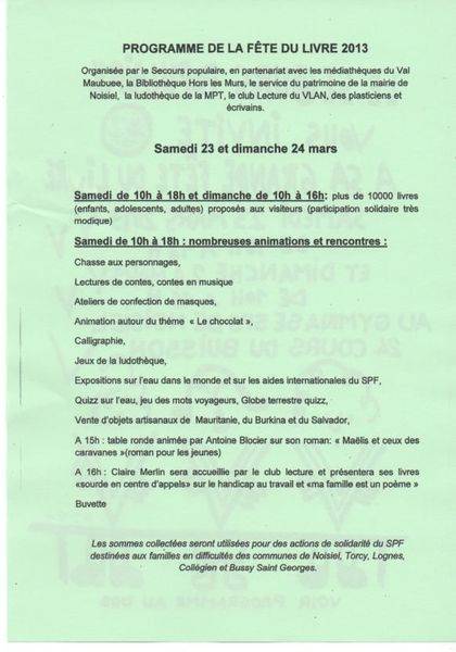 Ce week-end: allez à la Fête du Livre !