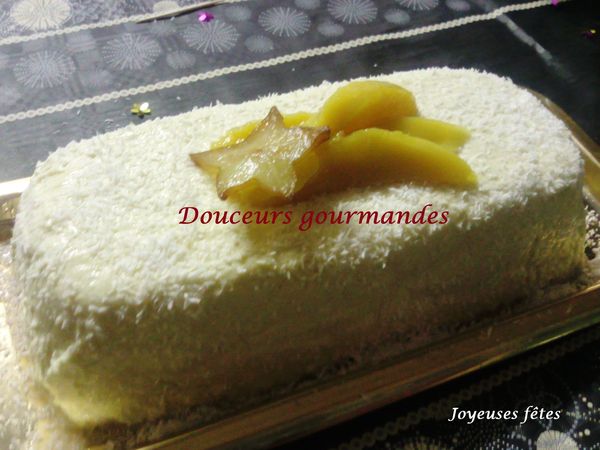 Bûche mangue/coco