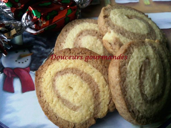 Sablés escargots au cacao
