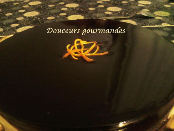 Bavarois au caramel à l'orange et cacao