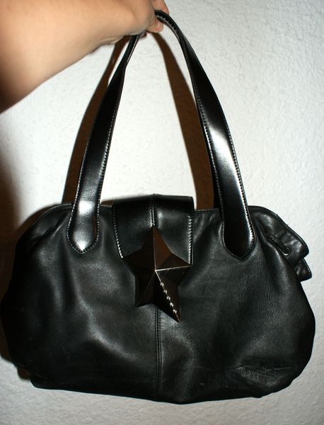 Sac Thierry Mugler Zénith 7 en cuir noir : 100 euros (vendu !)