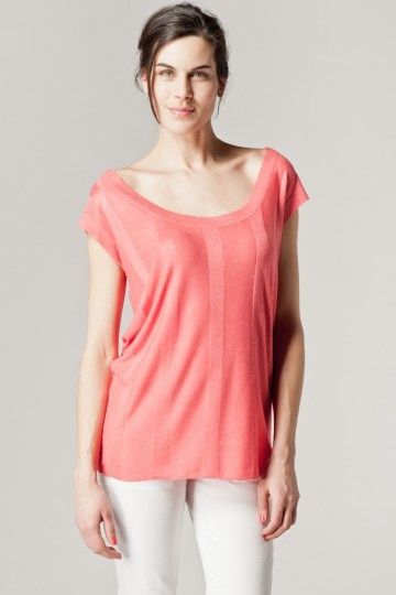 Pull débardeur en viscose métallique Kookaï noué dans le dos T1 : 45 euros