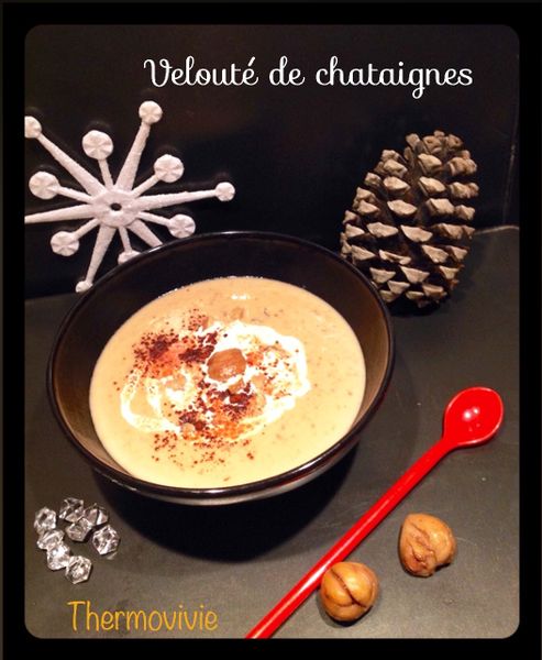 Velouté de châtaignes et cacao