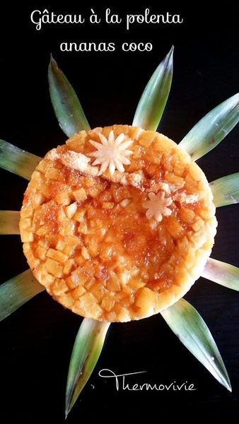 Gâteau à la polenta et Ananas noix de coco, recette de la Masterclass de Christophe Michalak
