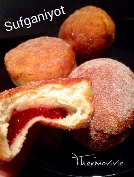 Sufganiyot au thermomix, les beignets fourrés d'Israël