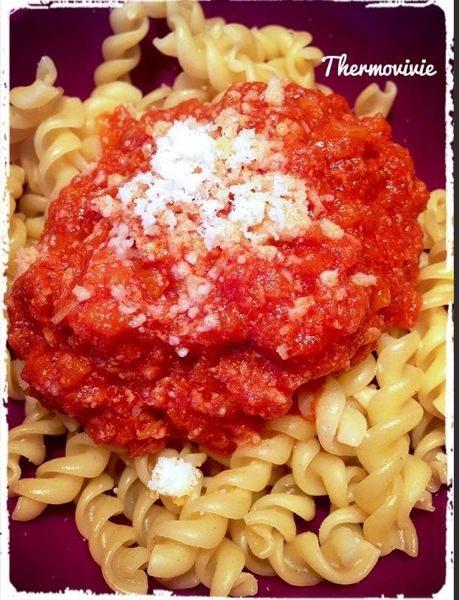 Sauce tomate au thon, recette express au thermomix