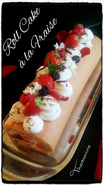 Roll Cake à la fraise