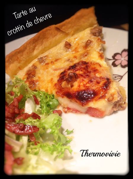 Tarte salée au crottin de chèvre