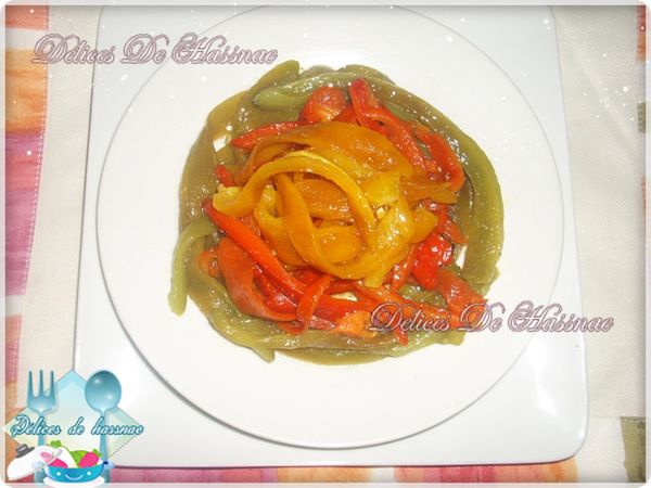 Salade de 3 poivrons : سلطة الفلفل المشوي
