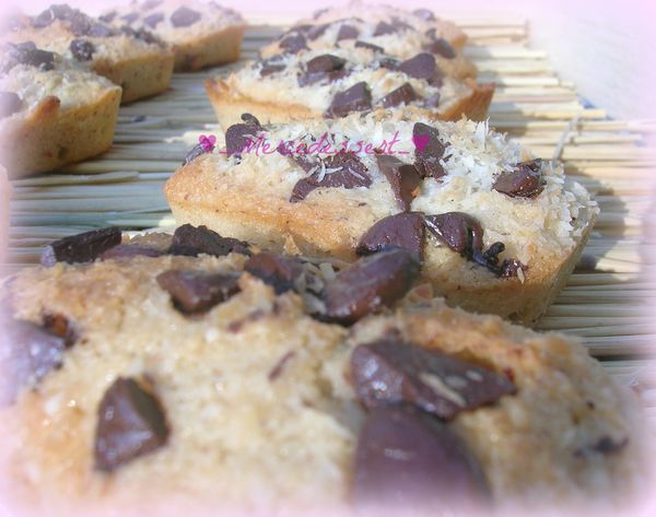 Financiers choco-coco sans gluten