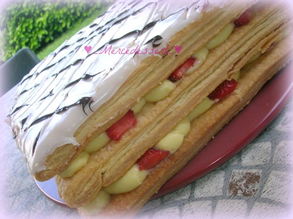 Millefeuille aux fraises