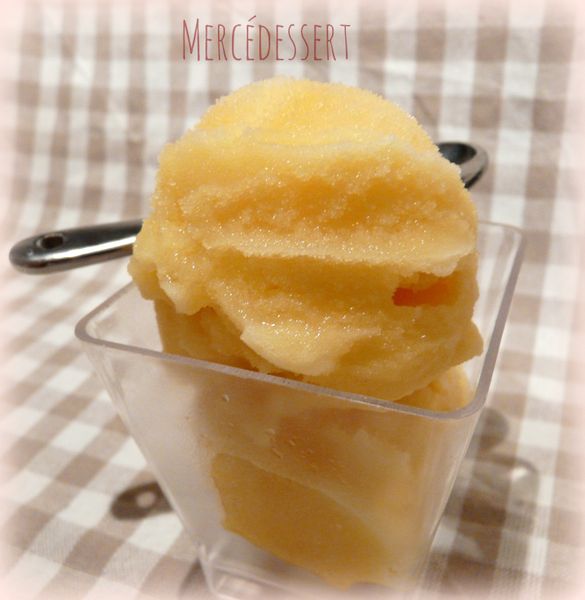 Sorbet fruits de la passion, ananas et citron vert