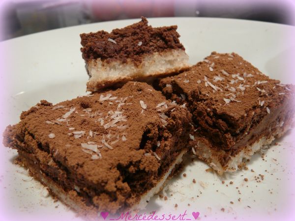 pavés meringués au chocolat (sans gluten)